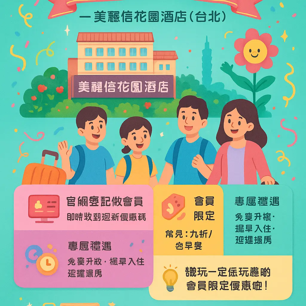 台北四人房 - 美麗信花園酒店