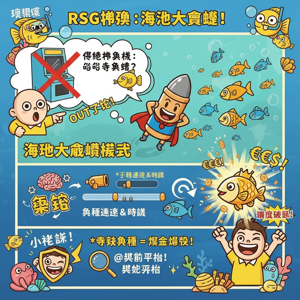 解析RSG捕魚遊戲機制：從海底大冒險到最大倍數獎勵