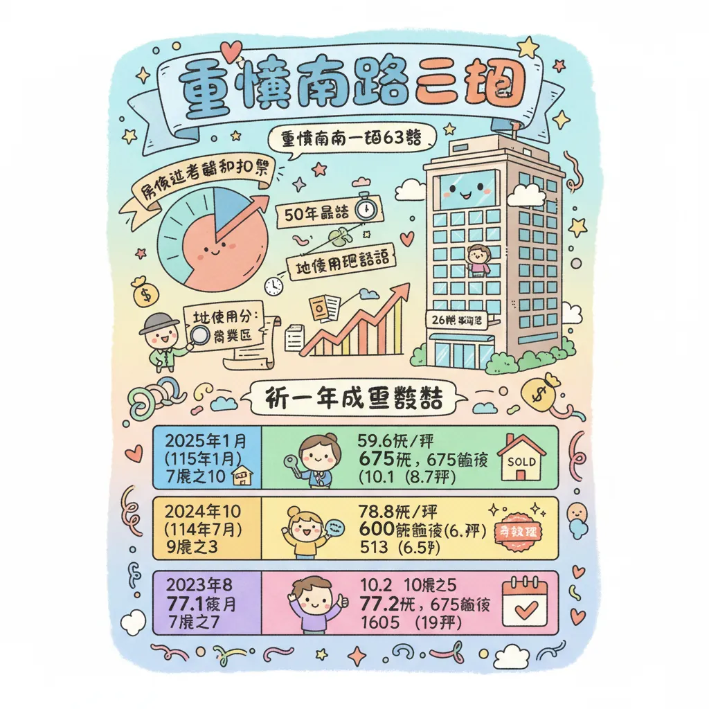 重慶南路一段63號實價登錄與房市行情分析